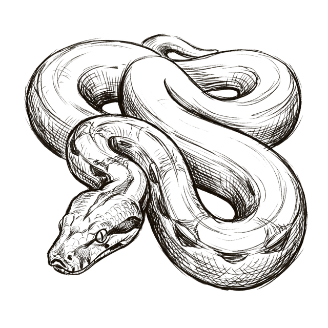 Free head snake eyes background illustration
