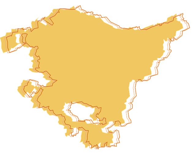 Free map basque country autonomous community vector