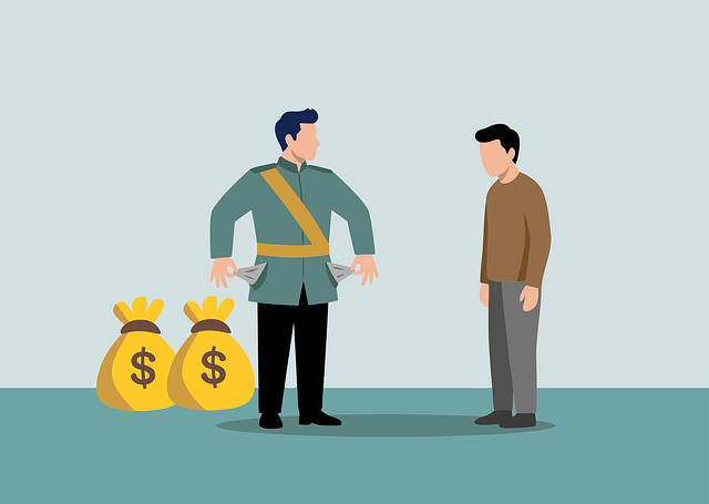 Free poverty corruption money vector
