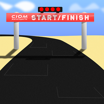 Rennen, Straße, Start, Ziel
