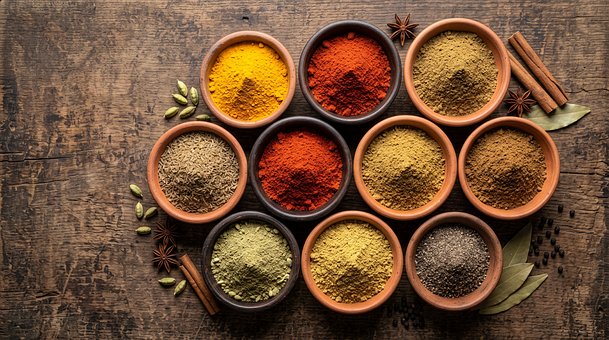 Free Spices Bowls photo and picture