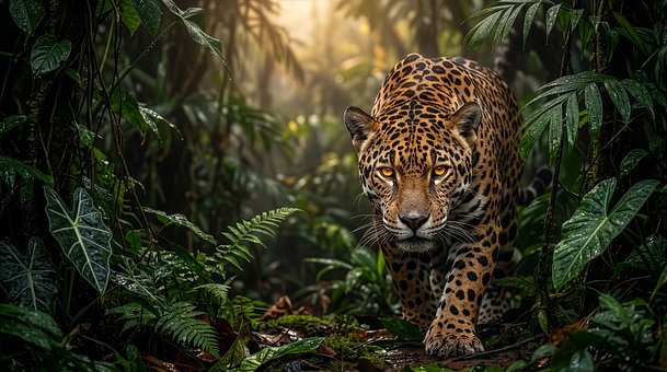 Free Jaguar Jungle illustration and picture