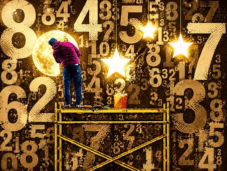 Free Numbers Stars illustration and picture