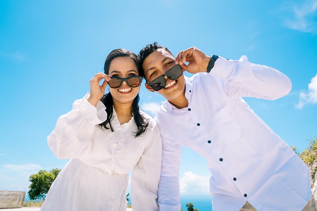 Pareja, Gafas De Sol, Sonrisa