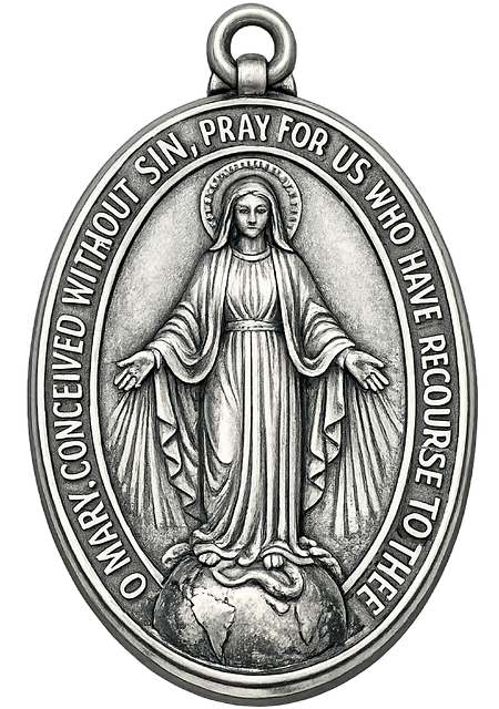 Free Miraculous Medal Virgin Mary illustration and picture