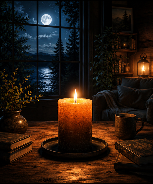 Free Candle Moonlight illustration and picture