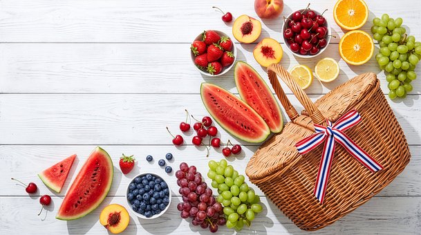 Free Fruit Picnic illustration and picture