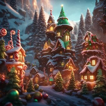 Kerstmis, Peperkoekhuis, Snoep