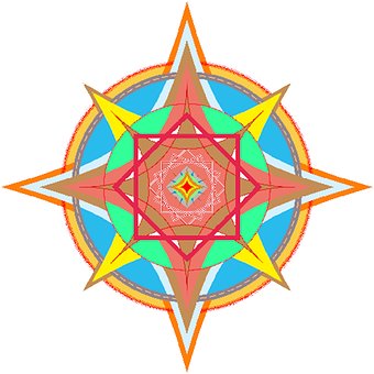 Abstract, Mandala, Symmetrie, Kleurrijk