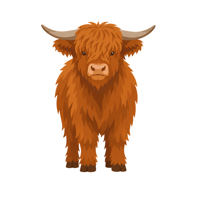 Hooglander Koe, Boerderij, Dier, Hoorns