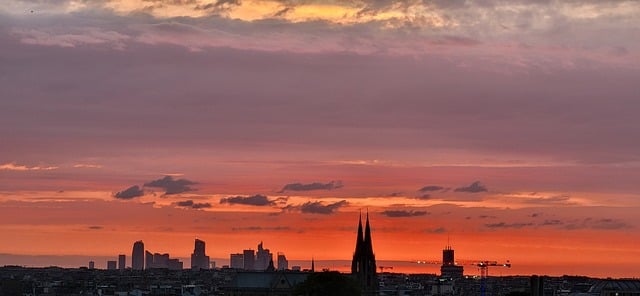 Free Sunset Paris photo and picture