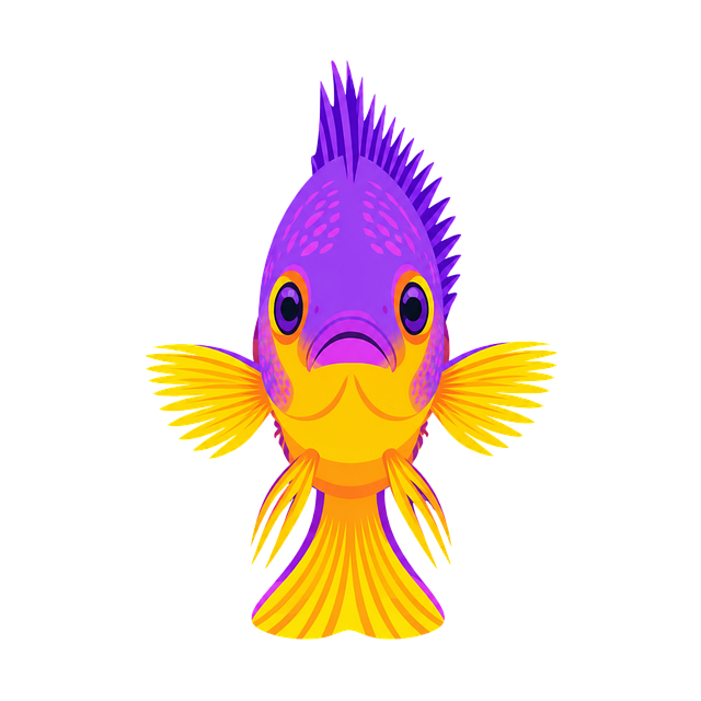 Free royal gramma tropical fish aquarium fish vector