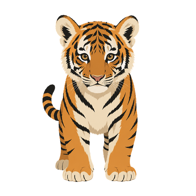 Free Tiger Tiger Cub vector and picture