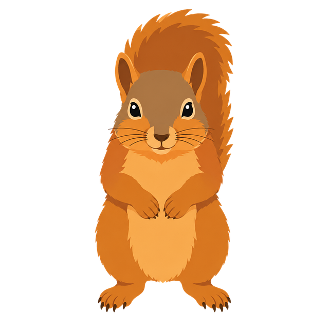 Free squirrel animal wildlife illustration
