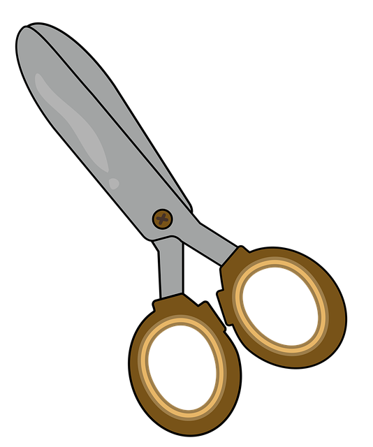 Free scissors cutting tool vector