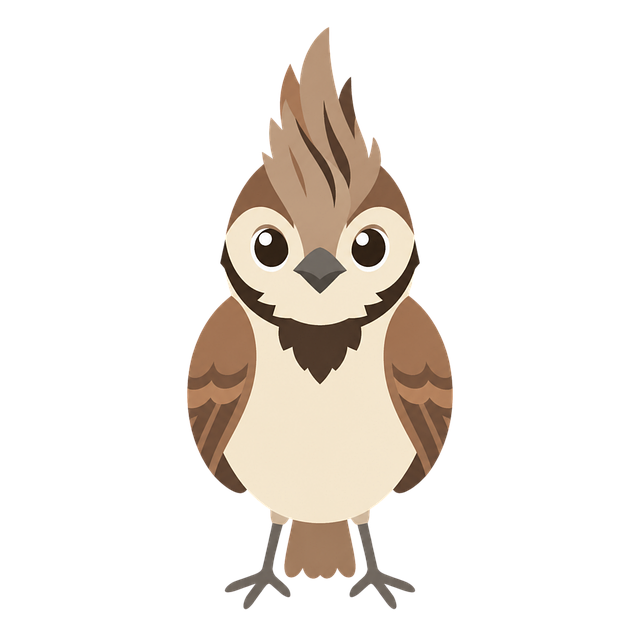 Download free HD stock image of Bird Crested Bird Free bird crested bird bird mascot illustration