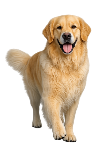 Free dog pet golden retriever illustration