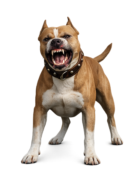 Free pitbull dog aggressive illustration