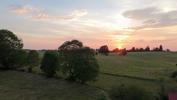 Free Sunset Field photo and picture
