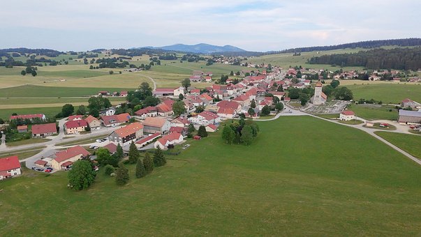 Free Aerial View Village photo and picture