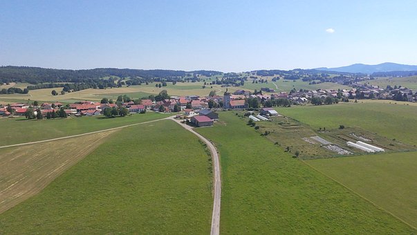 Free Village Aerial View photo and picture