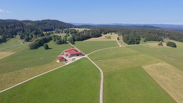Free Aerial View Farm photo and picture