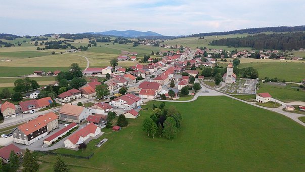 Free Aerial View Village photo and picture