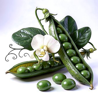 Free Peas Pods illustration and picture
