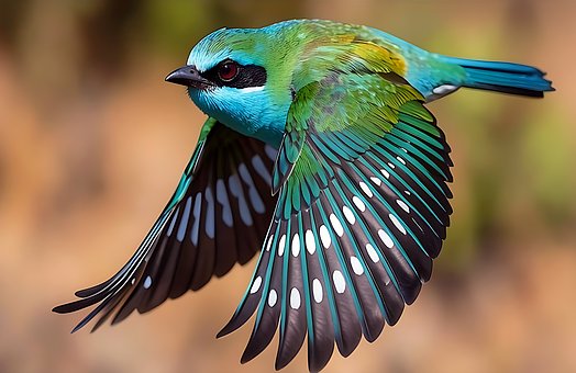 Free Bird Colorful illustration and picture