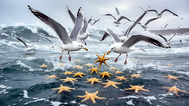 Free Seagull Sea illustration and picture