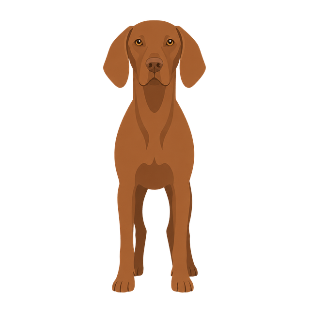 Free vizsla dog hunter vector
