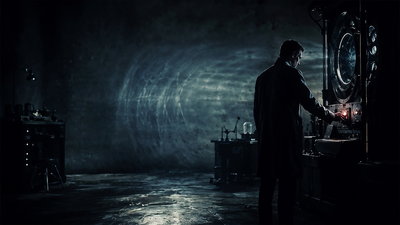 Download free HD stock image of Dark Sci-Fi Laboratory Free dark sci-fi laboratory underground bunker cybernetic machinery illustration