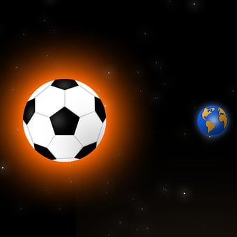 Fußball, Ball, Planet, Weltraum, Erde
