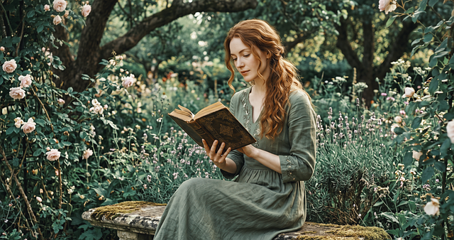 Free reading book woman illustration