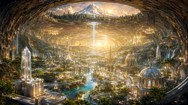 Free Underground City Fantasy illustration and picture