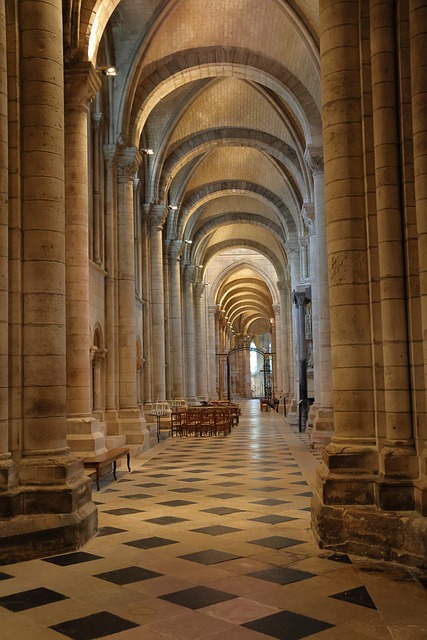 Iglesia, Interior, Columnas, Bóveda