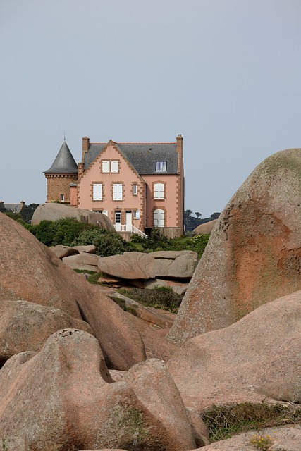 Casa, Bretaña, Granito, Rocas, Torre
