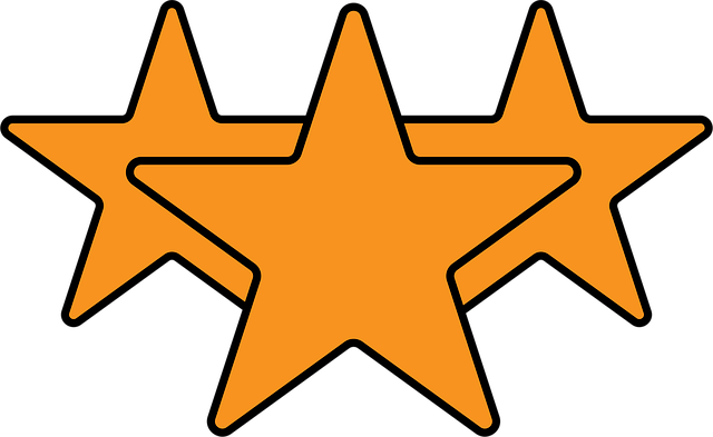 Free star rating symbol vector