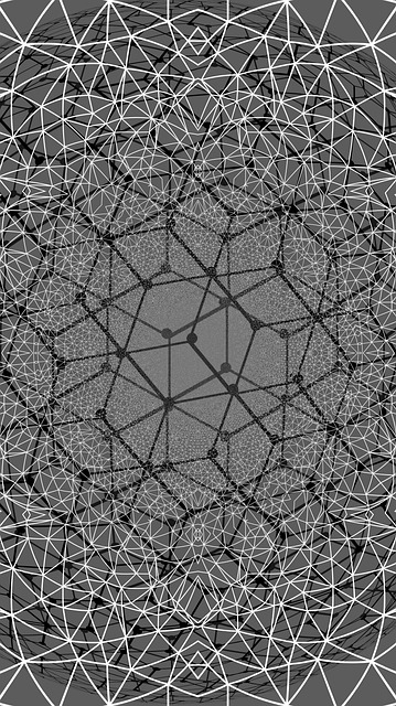 Free geometric abstract fractal illustration