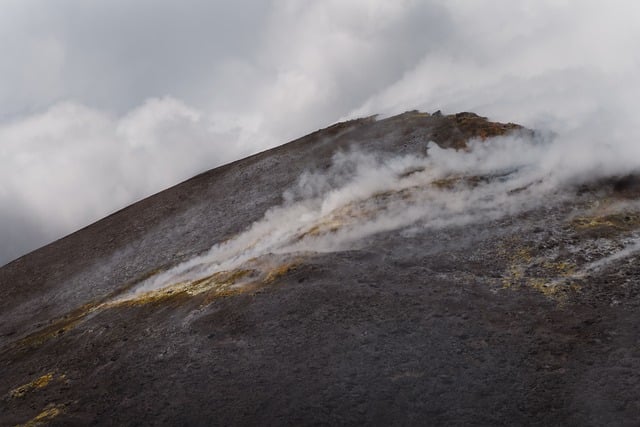 火山, 烟, 自然, 斜坡, 蒸汽, 火山活动, 页岩, 自然奇观, 灰色, 雾