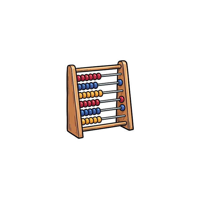 Free abacus children toy mathematics illustration