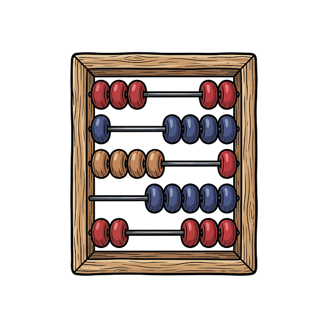 Free abacus wooden frame mathematics illustration