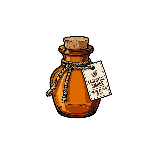 Free glass amber essential illustration