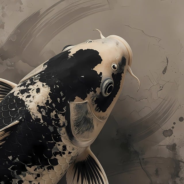 Free fish koi carp aquarium fish illustration