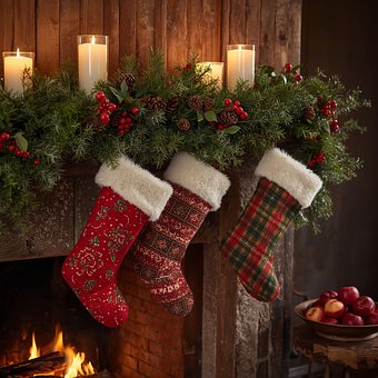 Jul, Pejs, Vinterdekoration, Stearinlys