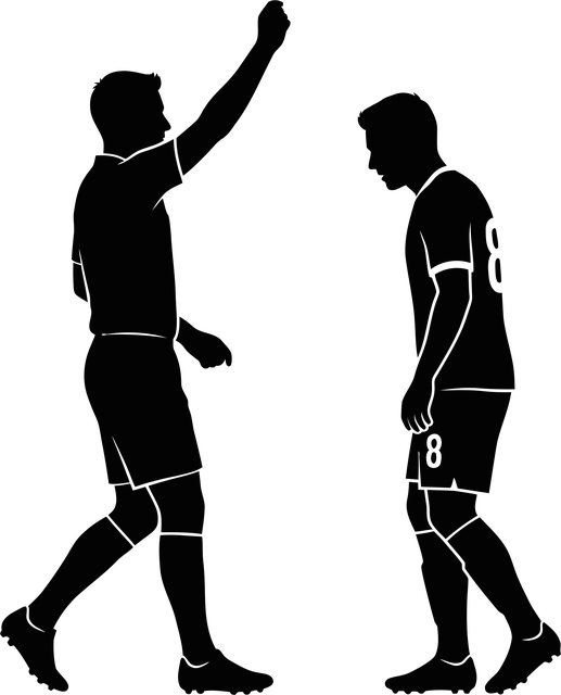 Free referee football player vector