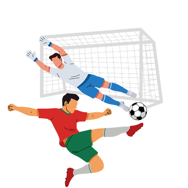 Free football players goalkeeper illustration