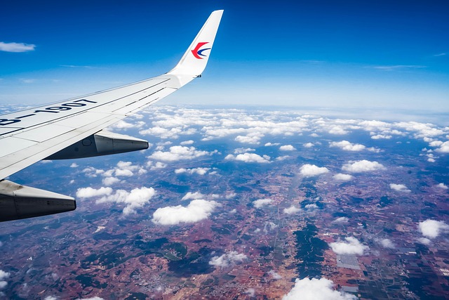 Fly, Vinge, Skyer, Blå Himmel, Luftfoto