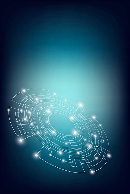 Free technology futuristic digital illustration