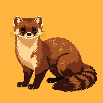 Free Yellow Background Cartoon Animal vector and picture